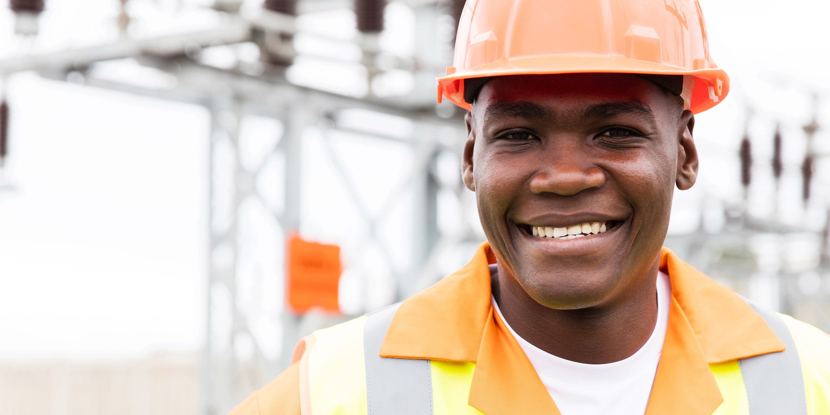 Worker at construction site