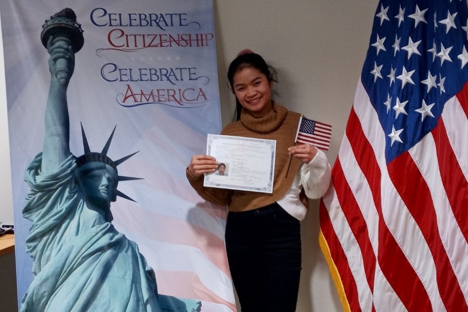 Juree becomes a United States citizen