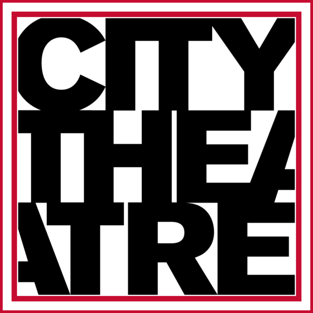 City Theatre logo with red border